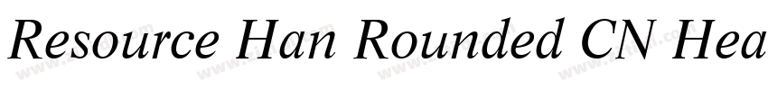 Resource Han Rounded CN Heavy字体转换
